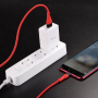 Кабель Hoco U53 4A Flash USB - micro USB, 1.2 м красный