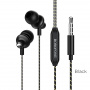 Проводные наушники BOROFONE BM42 Sophisticated, Jack 3.5mm, 1.2 м, Черный, контроллер с микрофоном