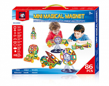 Магнитный конструктор Mini Magical Magnet Xinbida MO86 86 деталей
