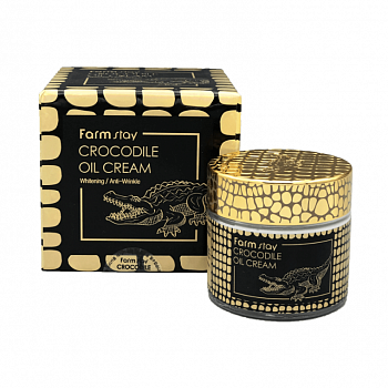 FarmStay Крем для лица увлажняющий и омолаживающий с жиром крокодила Crocodile Oil Cream