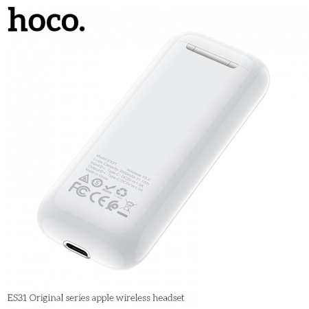 Беспроводные наушники HOCO ES31 Original series Wireless, Bluetooth, Белый
