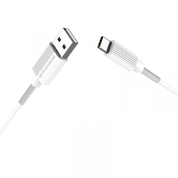 Кабель Borofone BX11 uJet, USB - USB Type-C, 1 м, белый