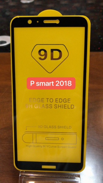 Защитное стекло Full Glue для Huawei P Smart 2018, черный