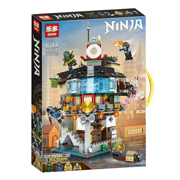 Конструктор Ninja 76063 Мини Ниндзяго Сити 1075 деталей