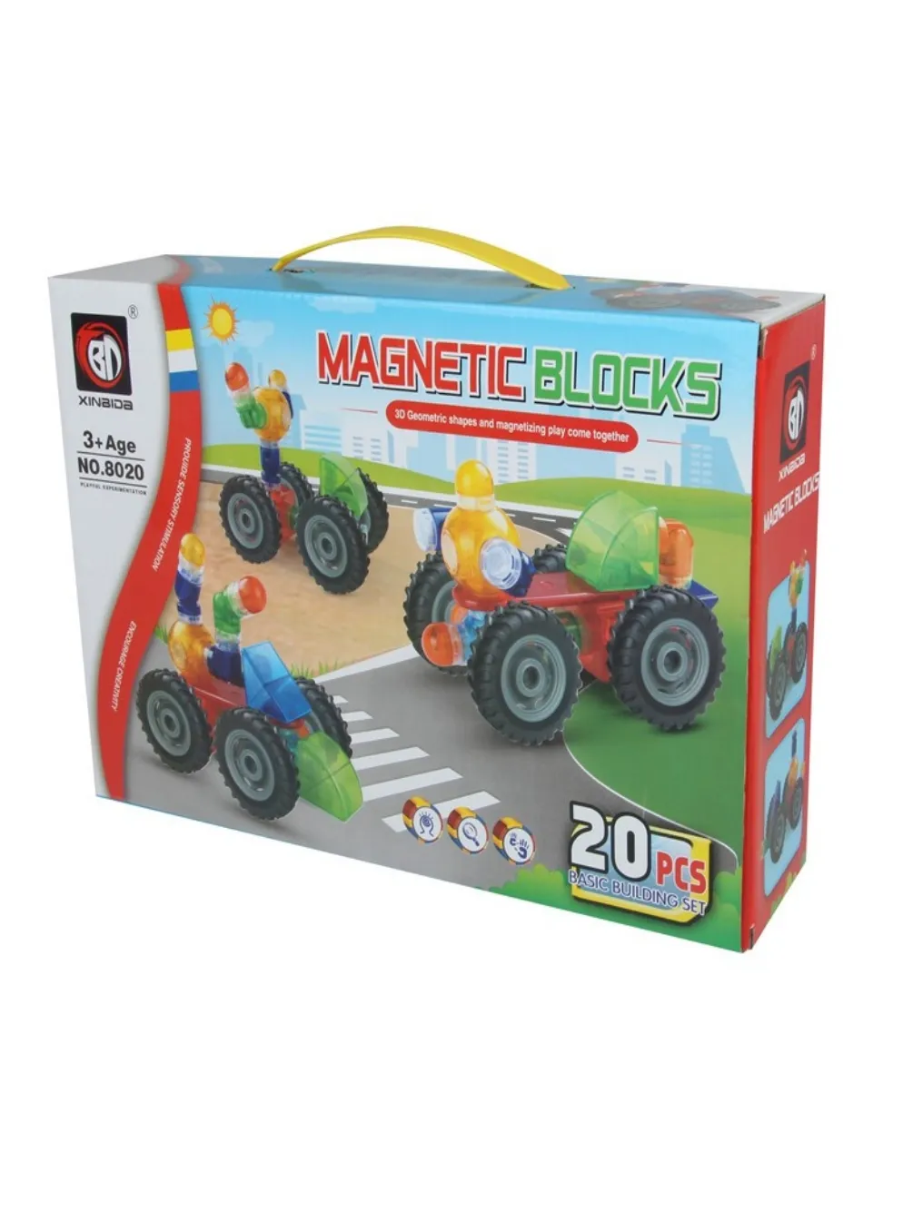 Магнитный конструктор Magnetic Blocks 20 деталей