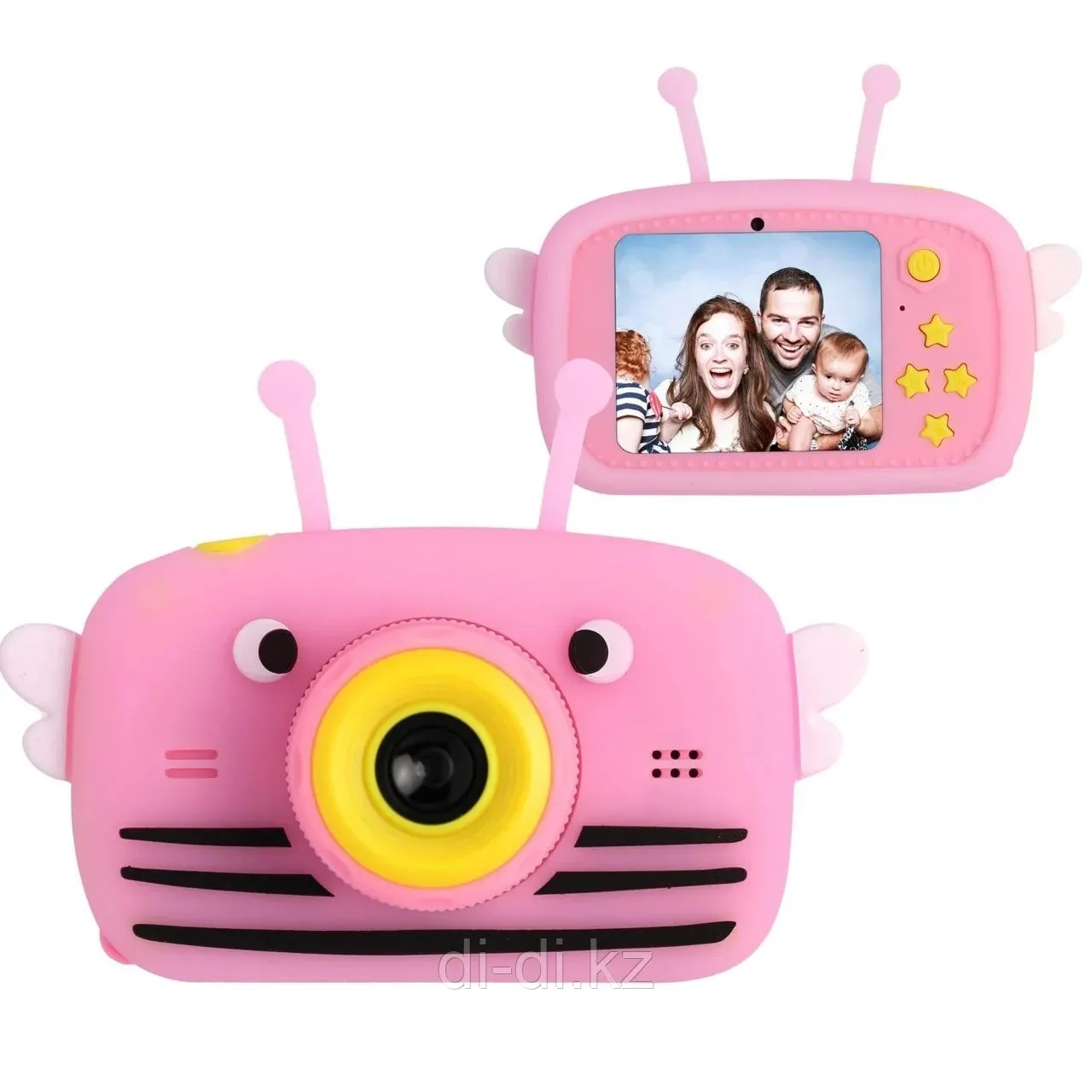 Детская цифровая камера Children's Fun Camera Пчёлка розовая
