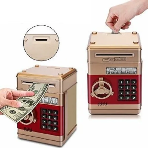 Копилка сейф с электронным кодовым замком number bank