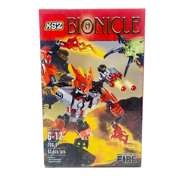 Конструктор KZS Bionicle 706-6 Страж огня 63 детали