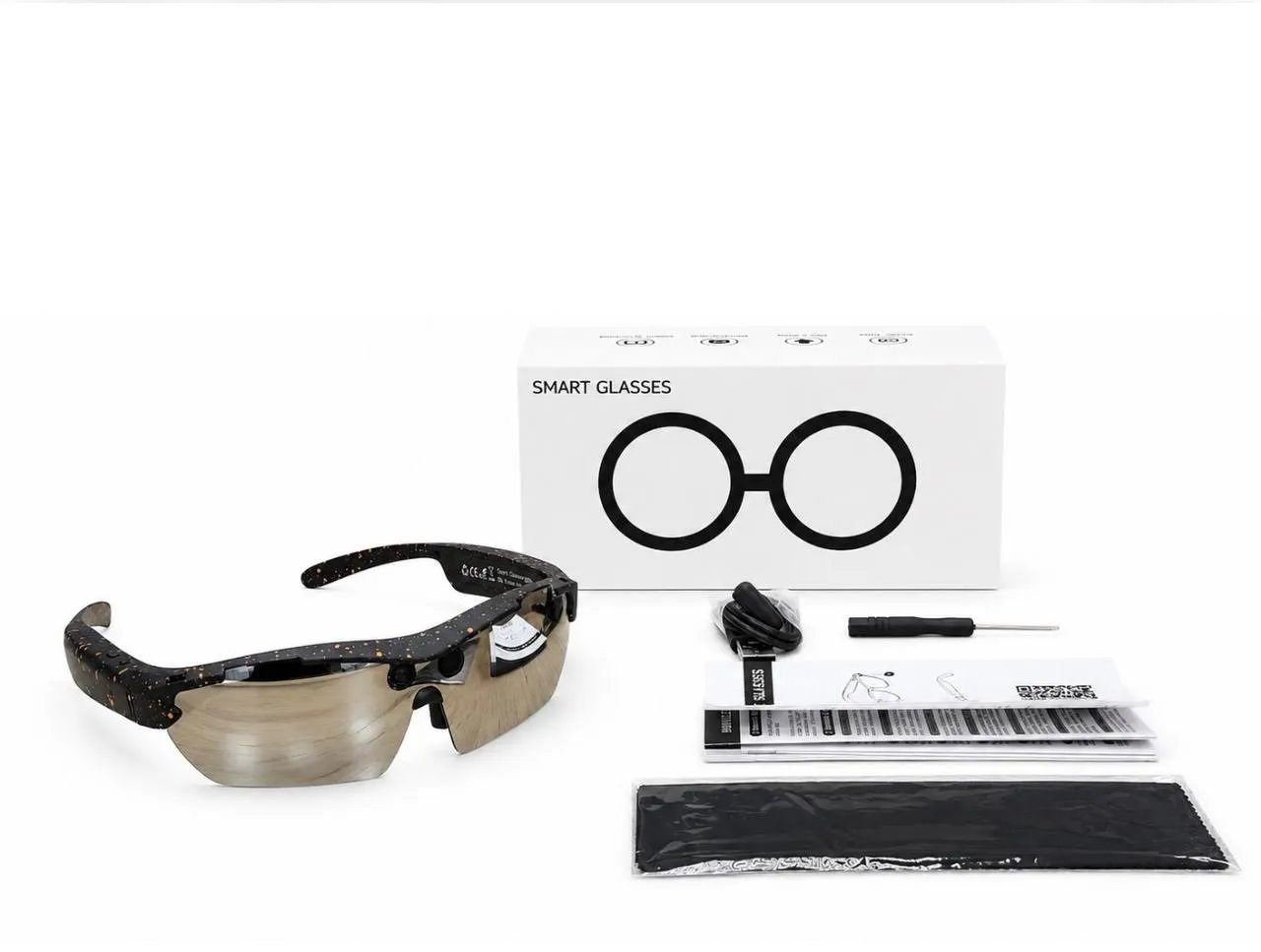 Умные AI-очки Smart Glasses с камерой, переводчиком и голосовым помощником