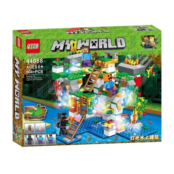Конструктор QS08 My World 44088 Радужный остров 504 деталей