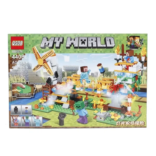 Конструктор QS08 My World 44086 Золотой мост 463 деталей